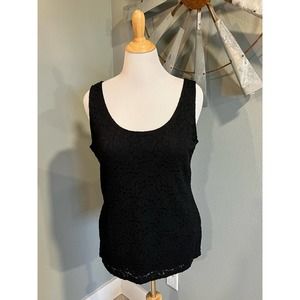 Lane Bryant Black Lace Tank Top 14/16